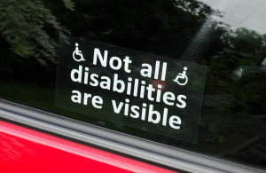 Not all disabilities are visible